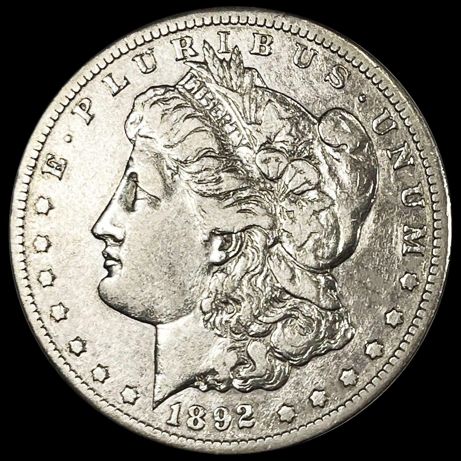 1892-CC Morgan Silver Dollar CLOSELY UNCIRCULATED (1 of 2)