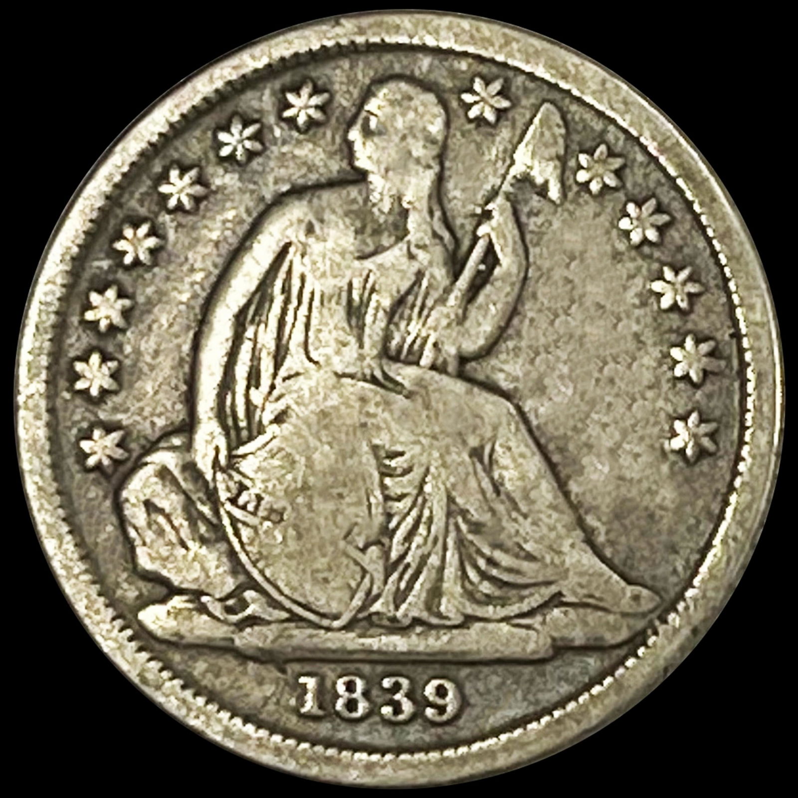 1839-O Seated Liberty Dime LIGHTLY CIRCULATED (1 of 2)