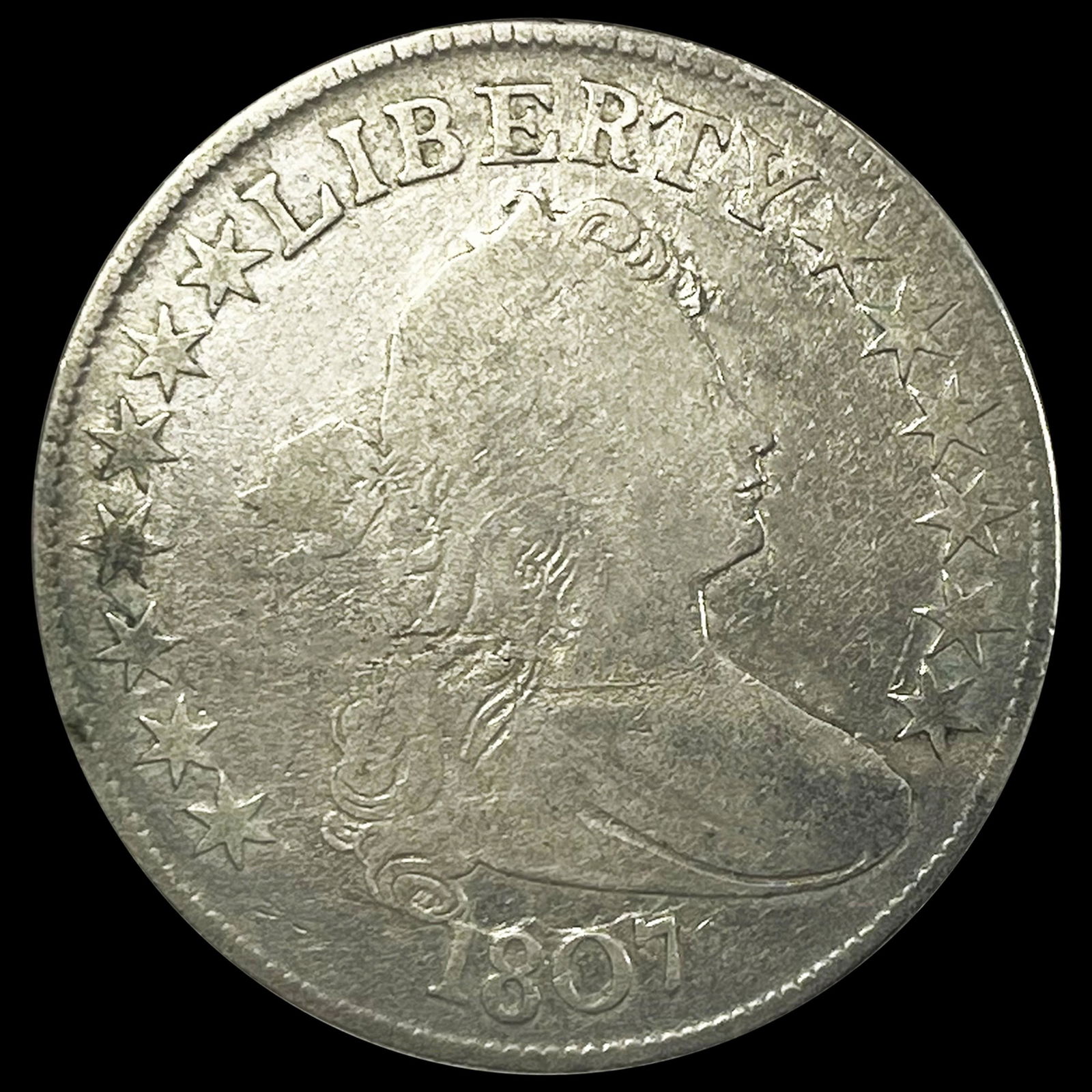 1807 Draped Bust Half Dollar NICELY CIRCULATED (1 of 2)