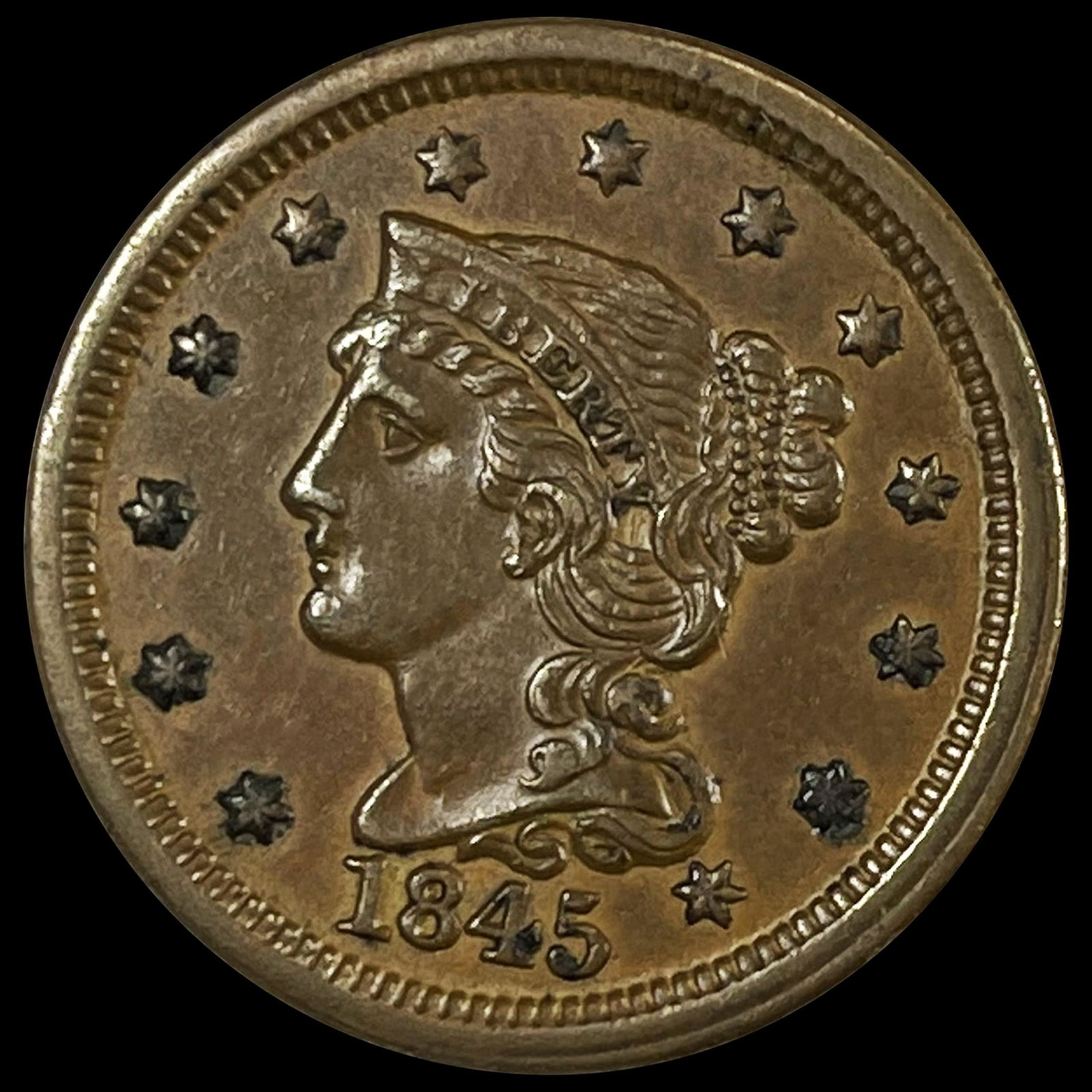 1845 Large Cent UNCIRCULATED (1 of 2)