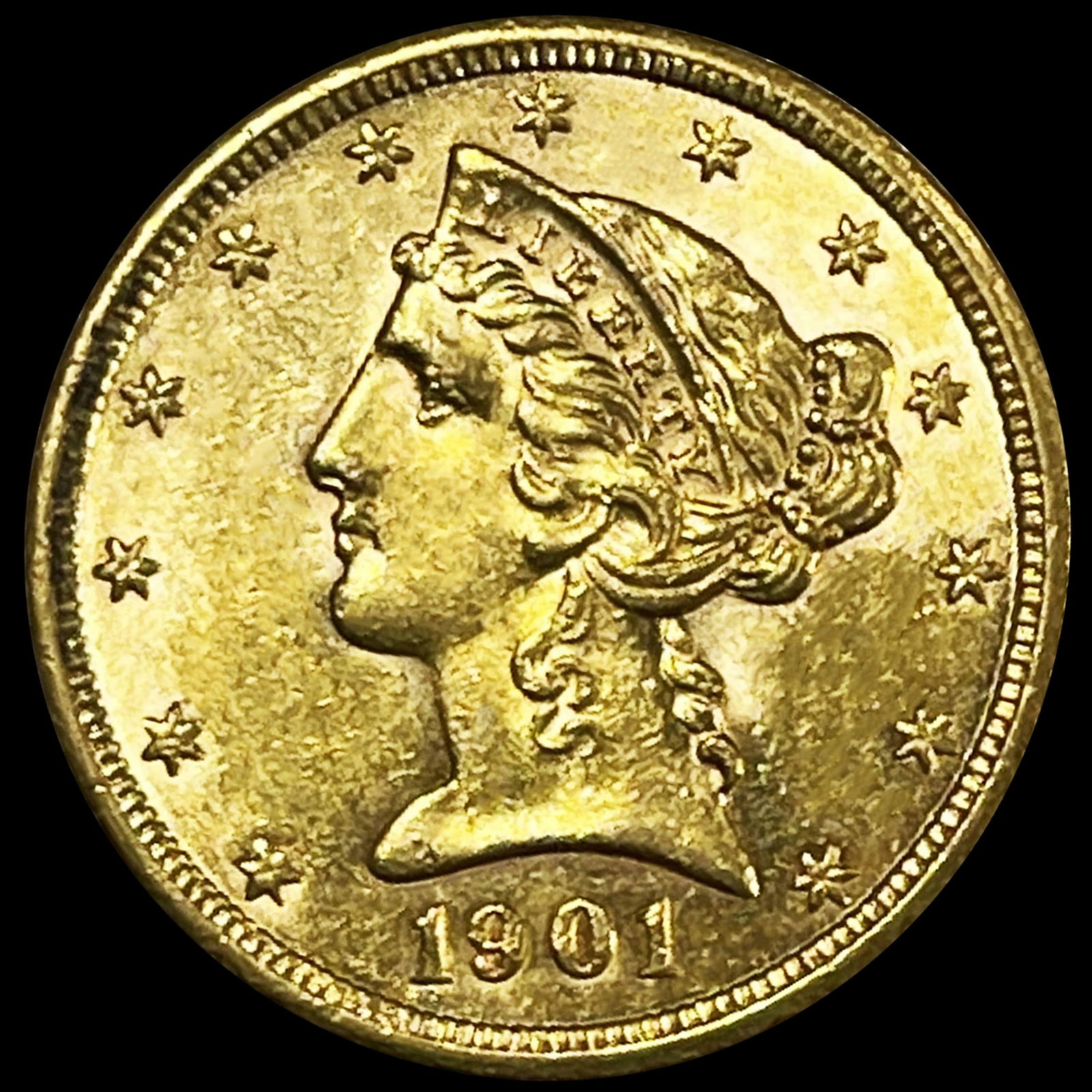 1901-S $5 Gold Half Eagle UNCIRCULATED (1 of 2)
