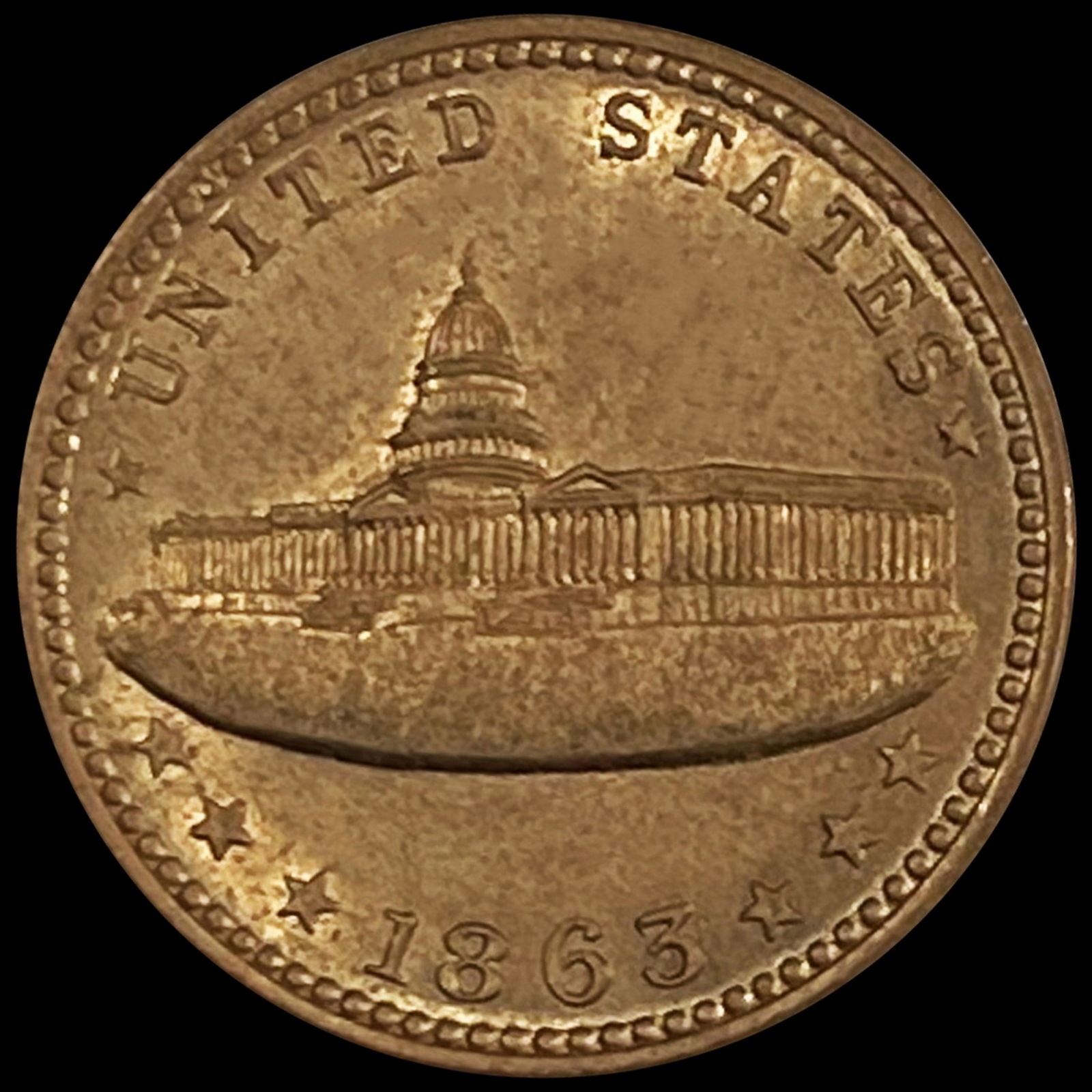 1863 Army & Navy Civil War Token UNCIRCULATED (1 of 2)