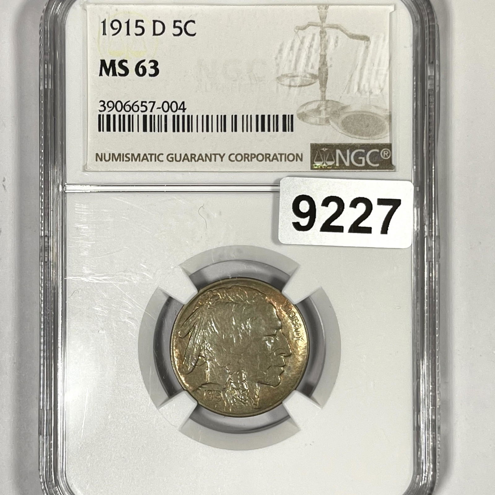 1915-D Buffalo Head Nickel NGC-MS63 (1 of 2)