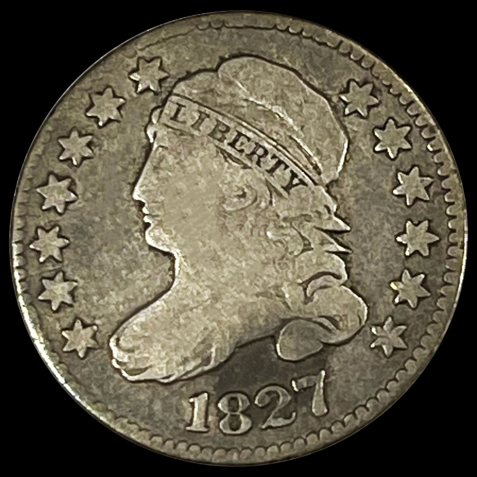 1827 Capped Bust Dime NICELY CIRCULATED (1 of 2)