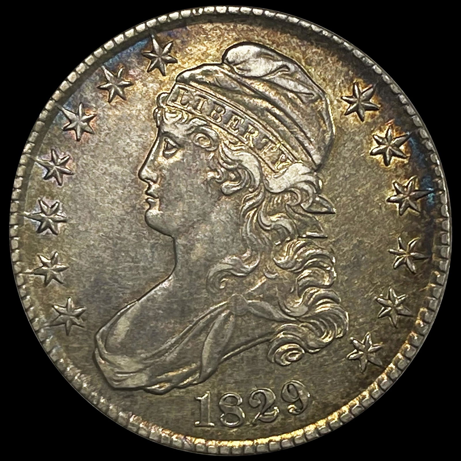 1829 Capped Bust Half Dollar UNCIRCULATED (1 of 2)
