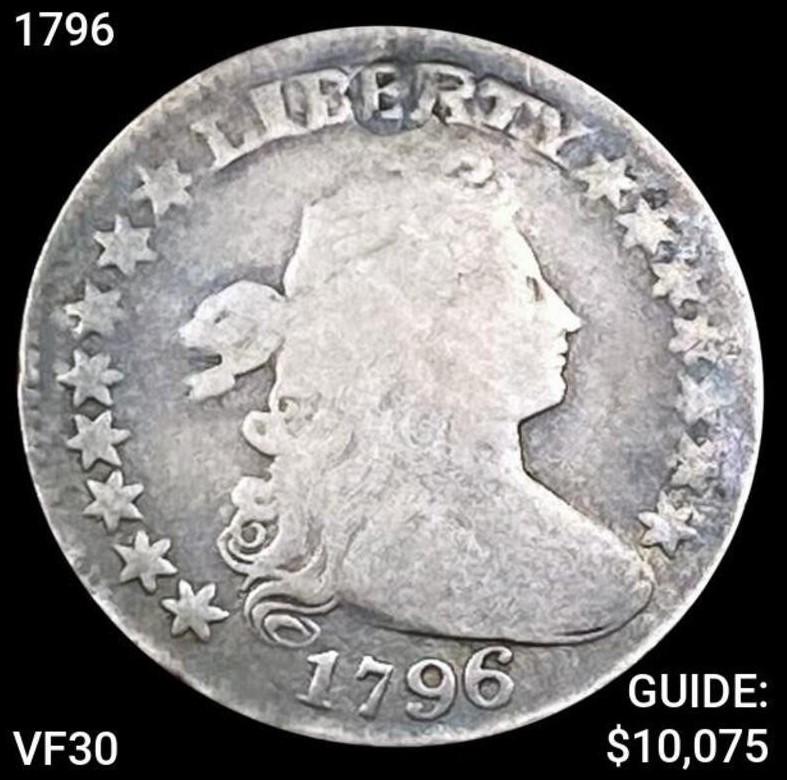1796 Draped Bust Dime LIGHTLY CIRC (1 of 2)