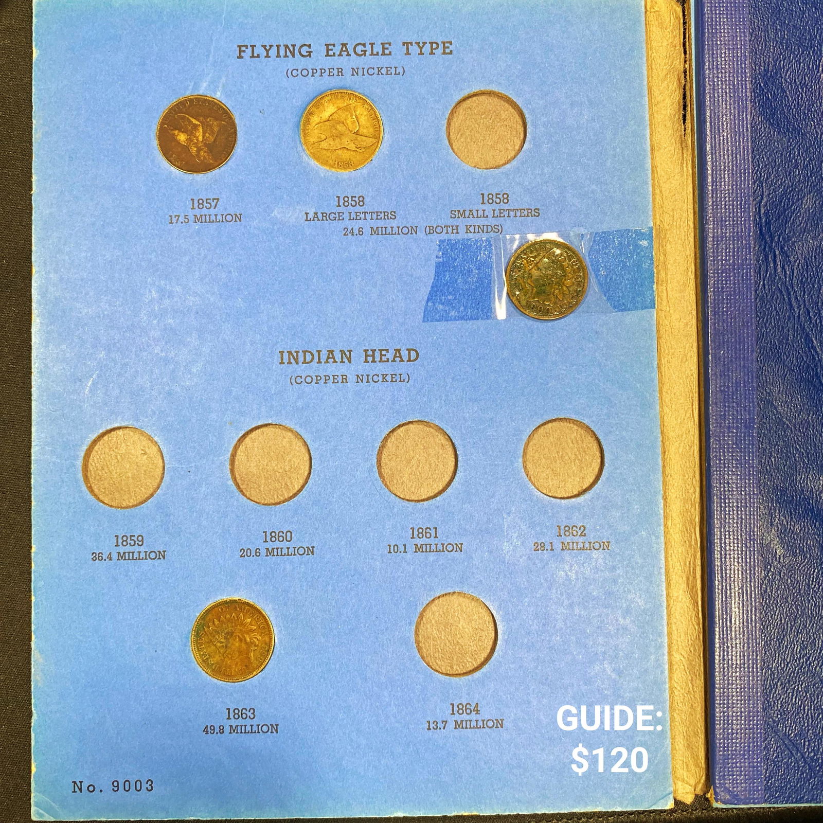 1857-1908 Indian Head Cent Book / 25 Coins - (1 of 4)