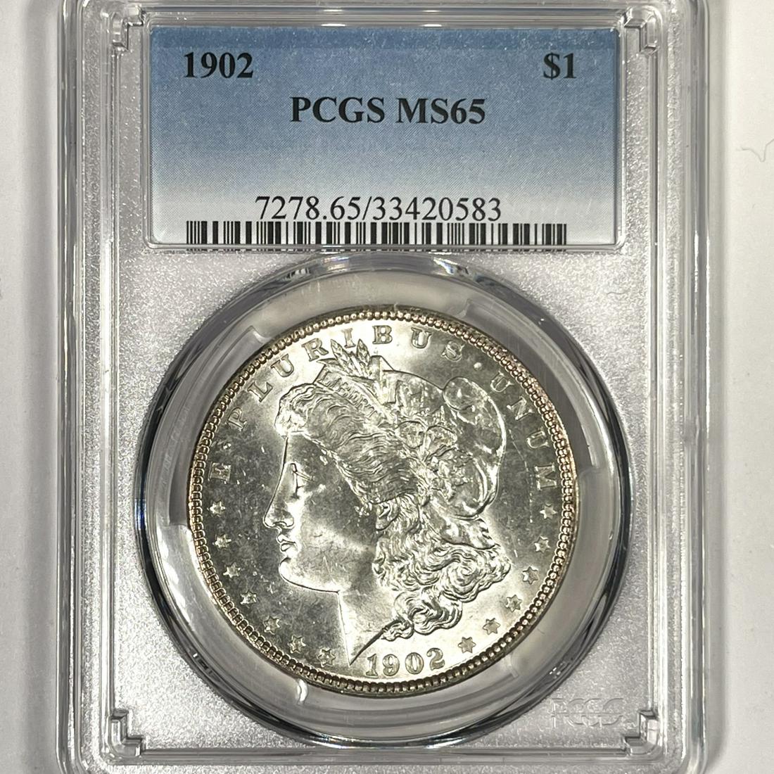 1902 Morgan Silver Dollar PCGS-MS65 (1 of 2)
