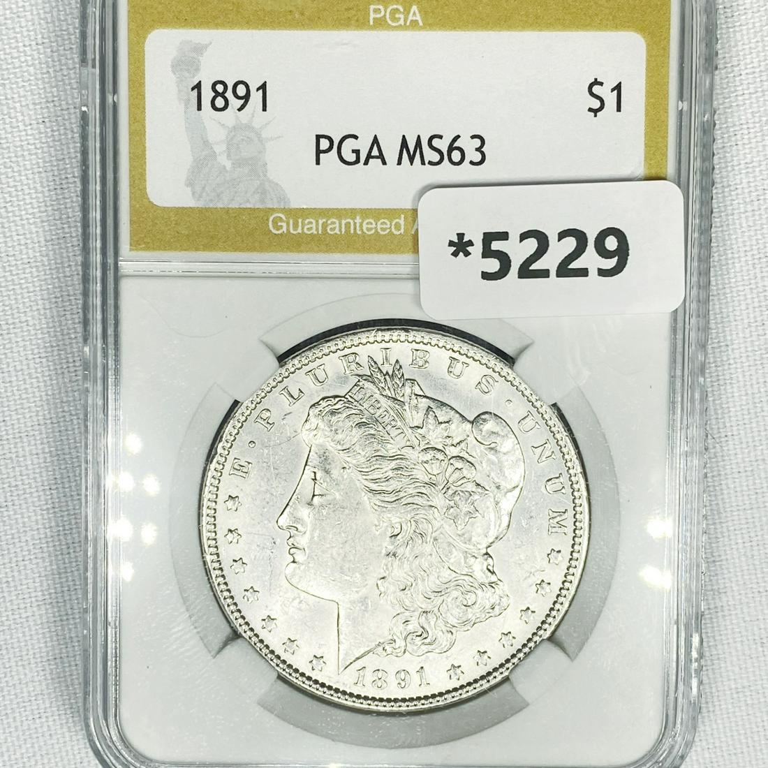 1891 Morgan Silver Dollar PGA-MS63 (1 of 2)