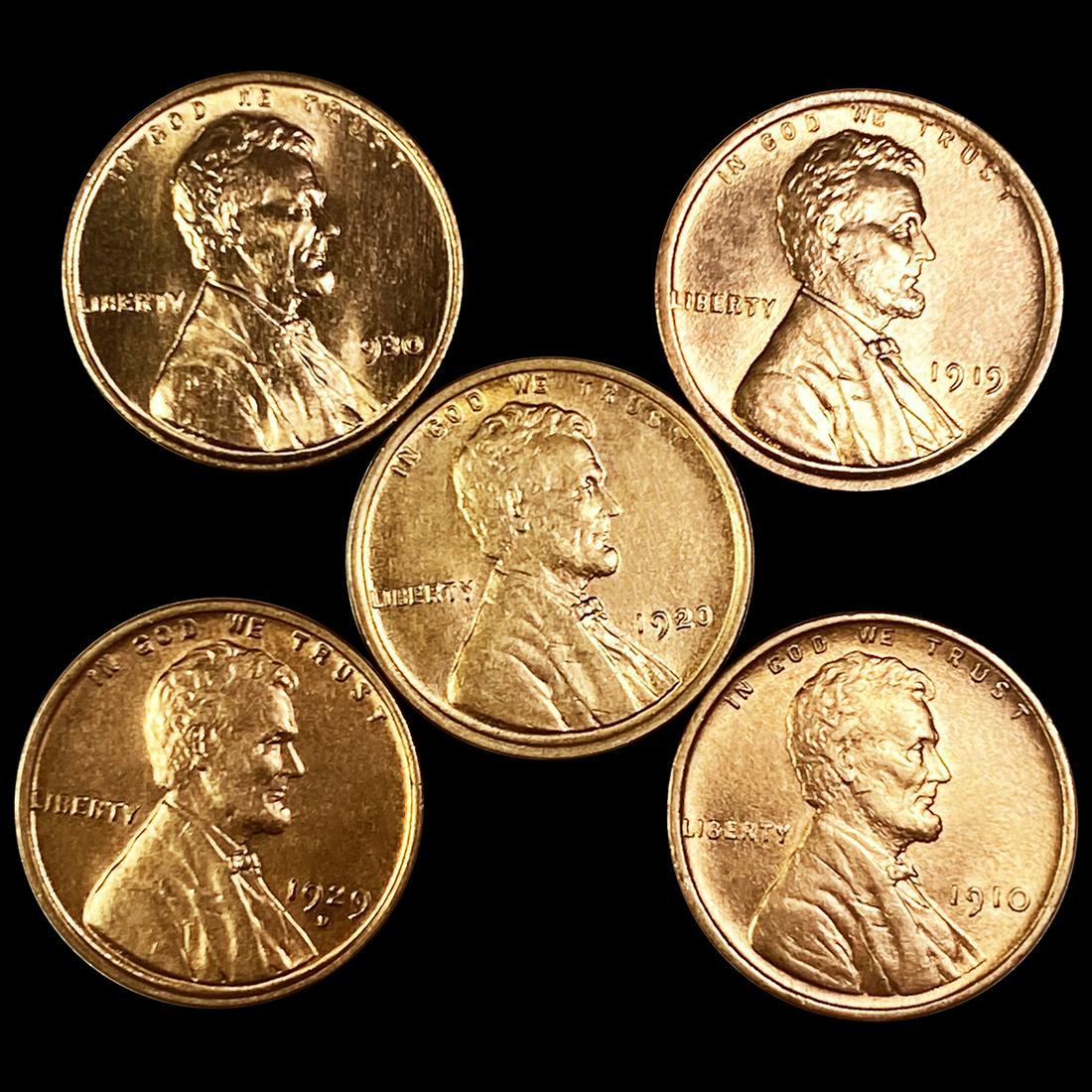 (5) Wheat Cents UNCIRCULATED (1 of 2)
