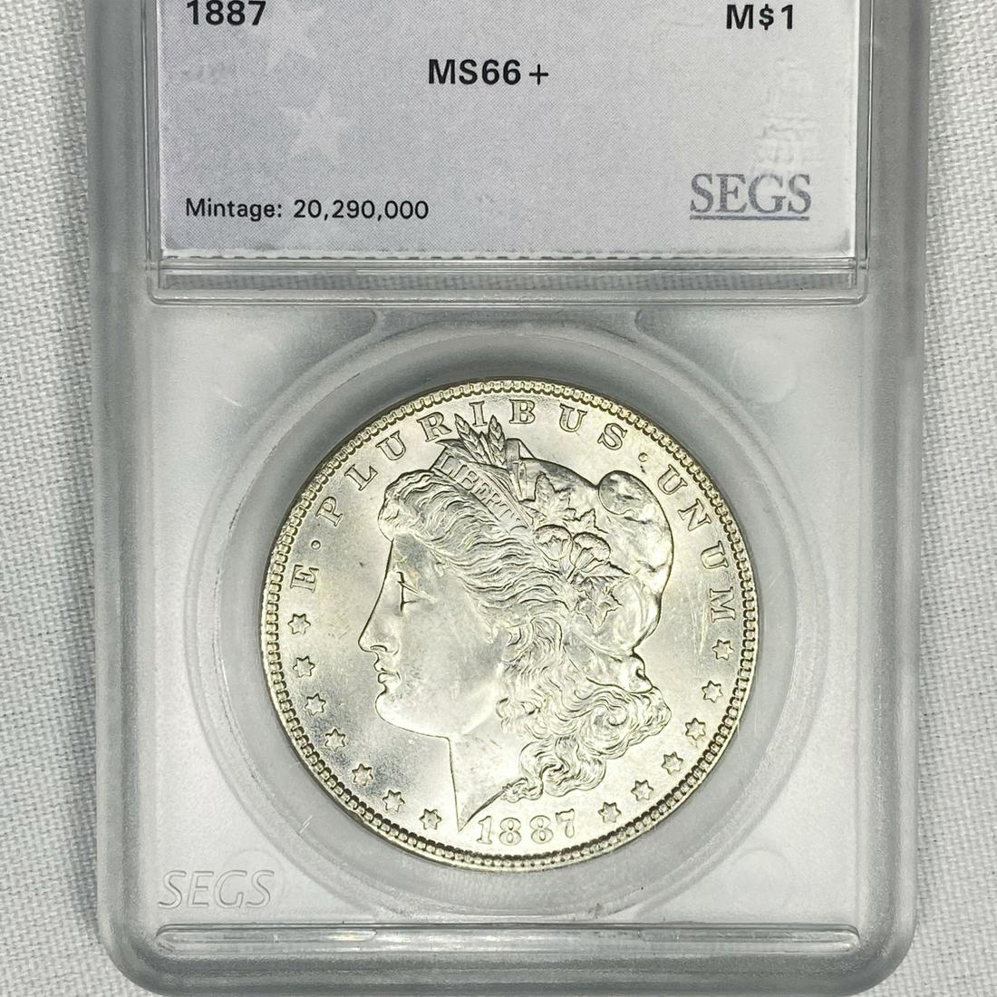 1887 Morgan Silver Dollar SEGS-MS66+ (1 of 2)