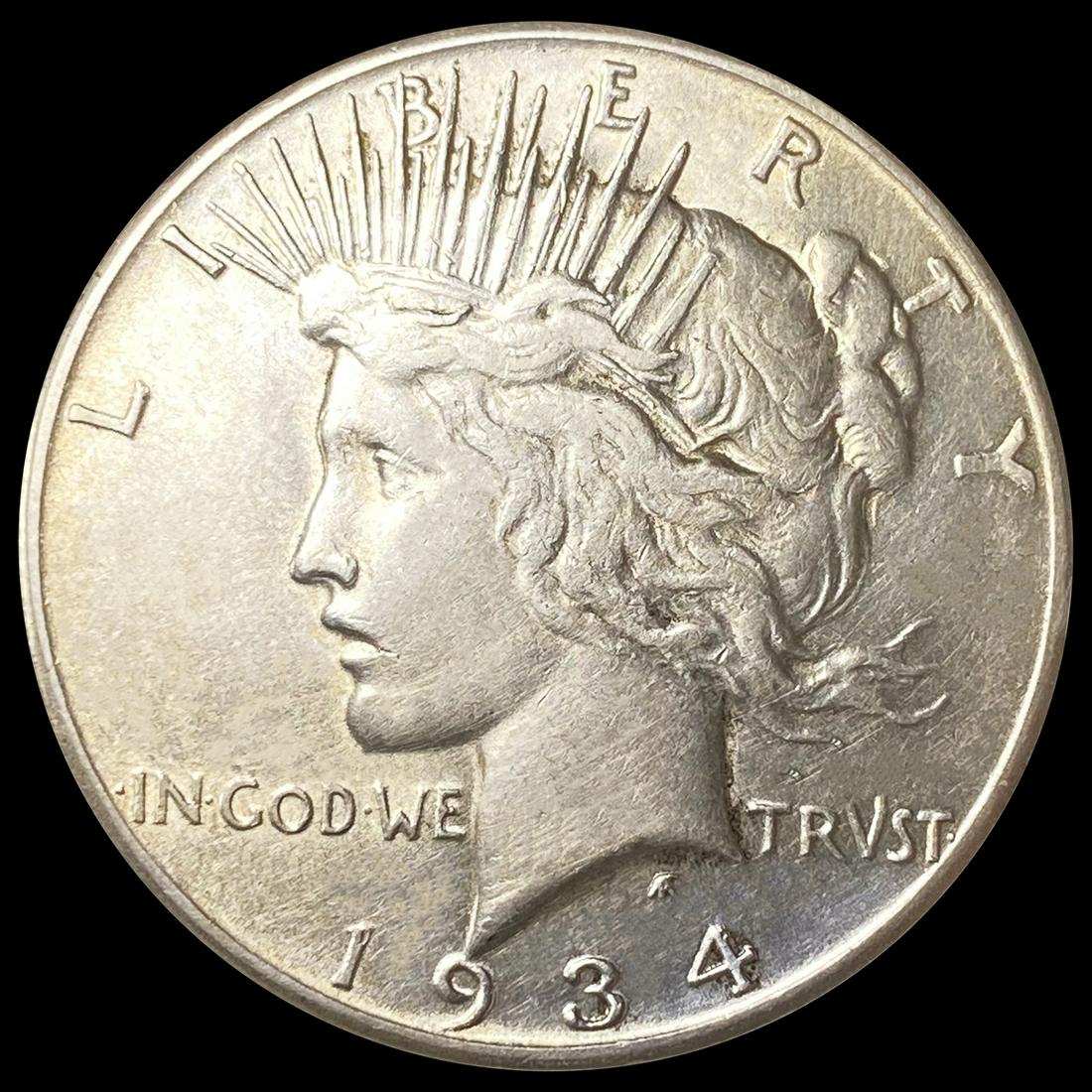 1934-S Silver Peace Dollar CLOSELY UNCIRCULATED (1 of 2)