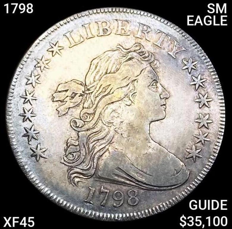 1798 SM EAGLE Draped Bust Dollar LIGHLTY CIRC (1 of 2)