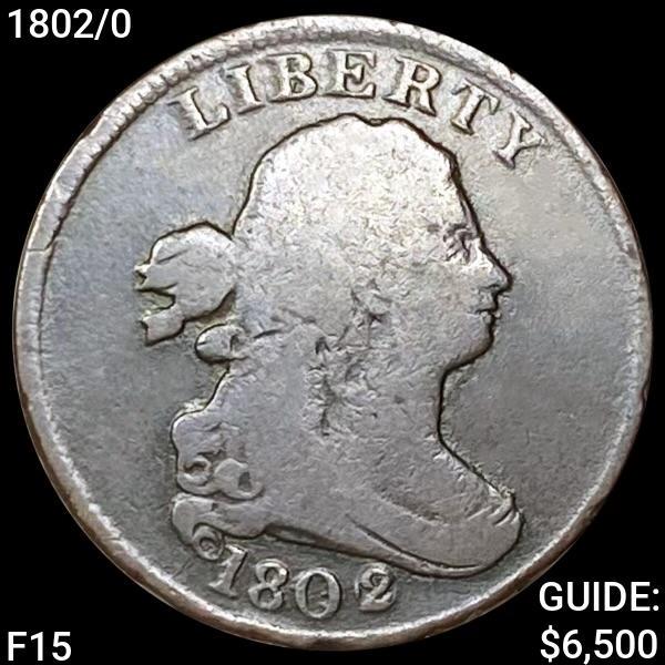 1802/0 Draped Bust Half Cent LIGHT CIRC (1 of 2)