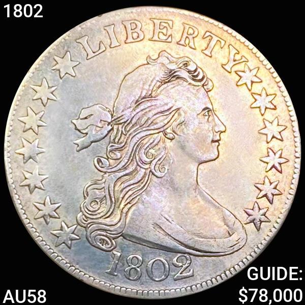 1802 Draped Bust Half Dollar CHOICE AU (1 of 2)