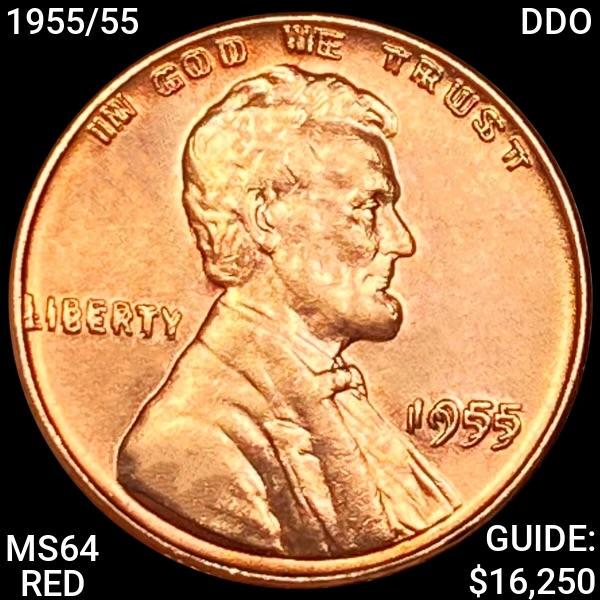 1955/55 DDO Lincoln Wheat Cent CHOICE BU (1 of 2)