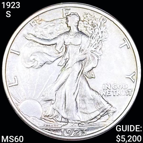 1923-S Walking Liberty Half Dollar UNCIRCULATED (1 of 2)