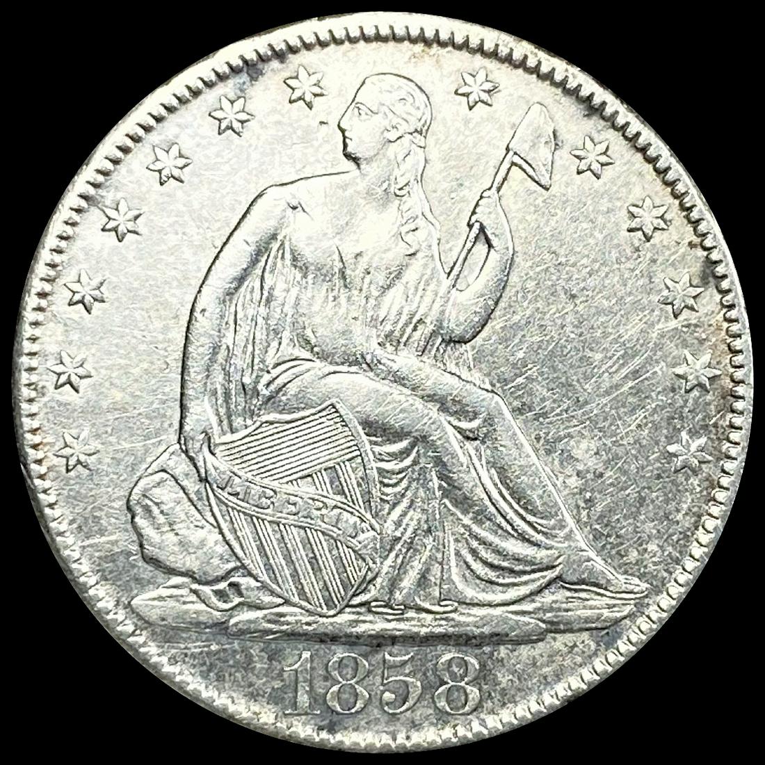 1858-O Seated Liberty Half Dollar UNCIRCULATED (1 of 2)