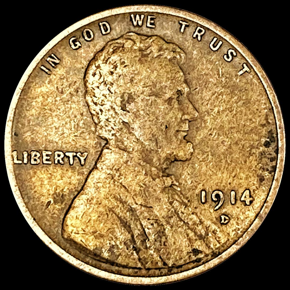 1914-D Wheat Cent NEARLY UNCIRCULATED (1 of 2)