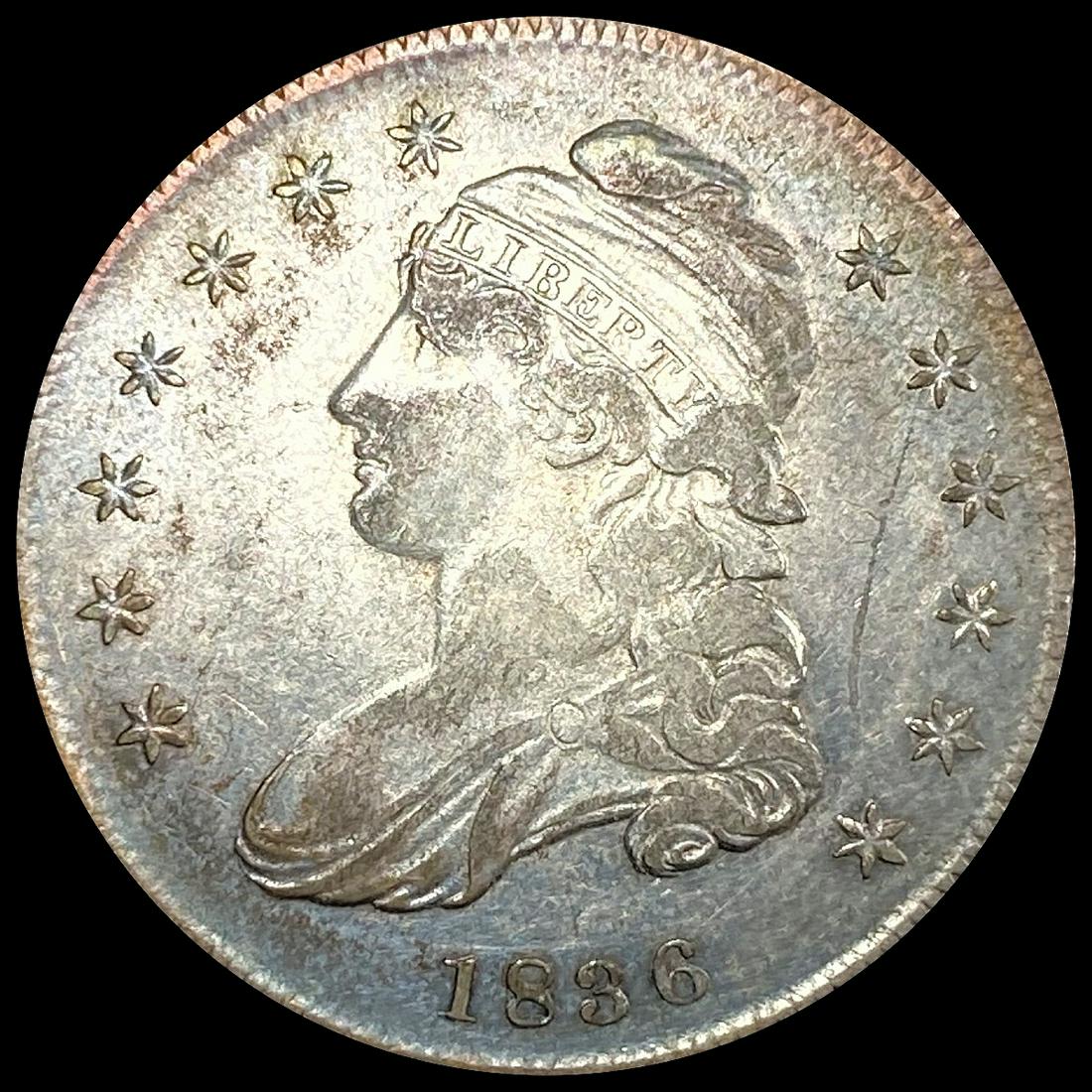1836 Capped Bust Half Dollar NEARLY UNCIRCULATED (1 of 2)