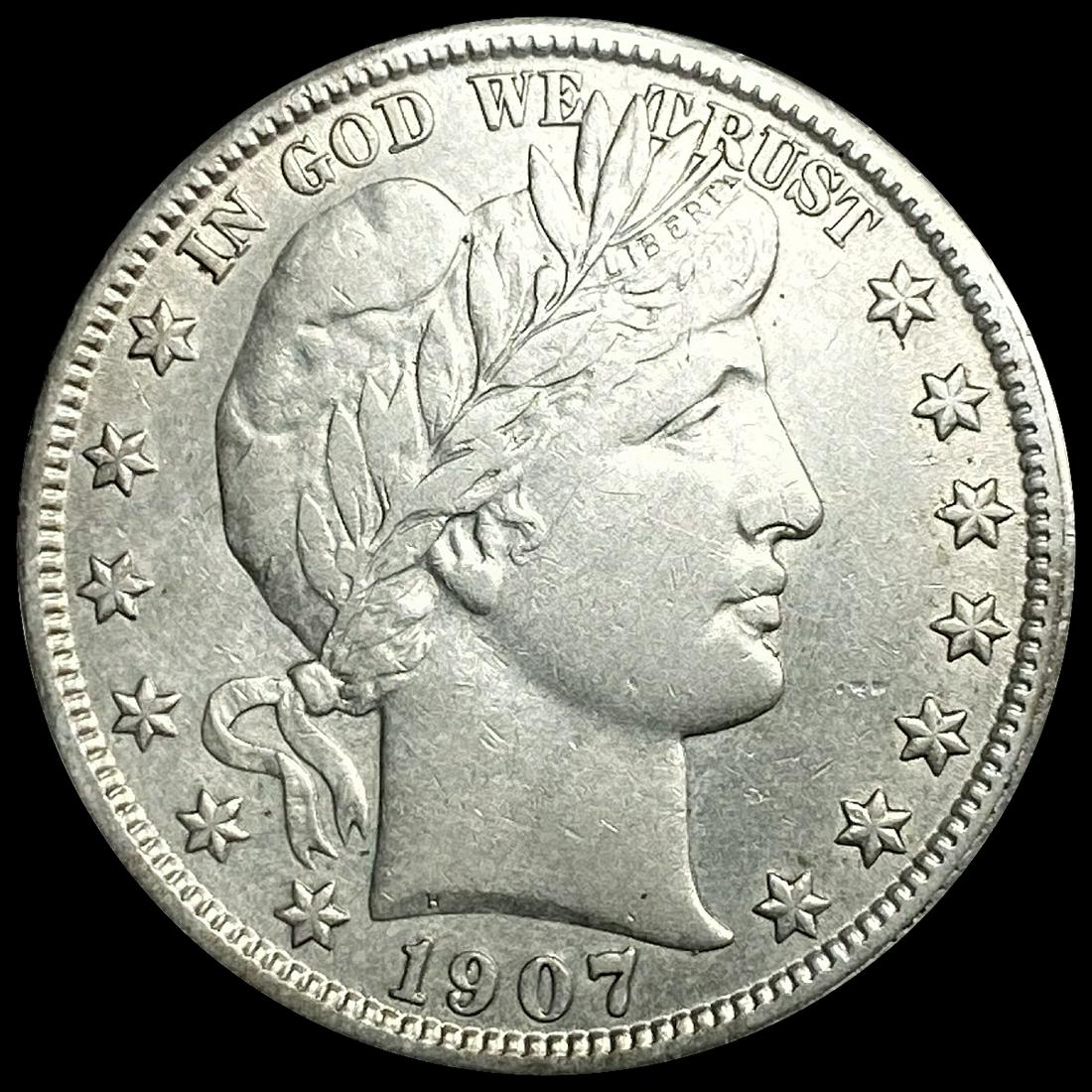 1907 Barber Half Dollar NEARLY UNCIRCULATED (1 of 2)