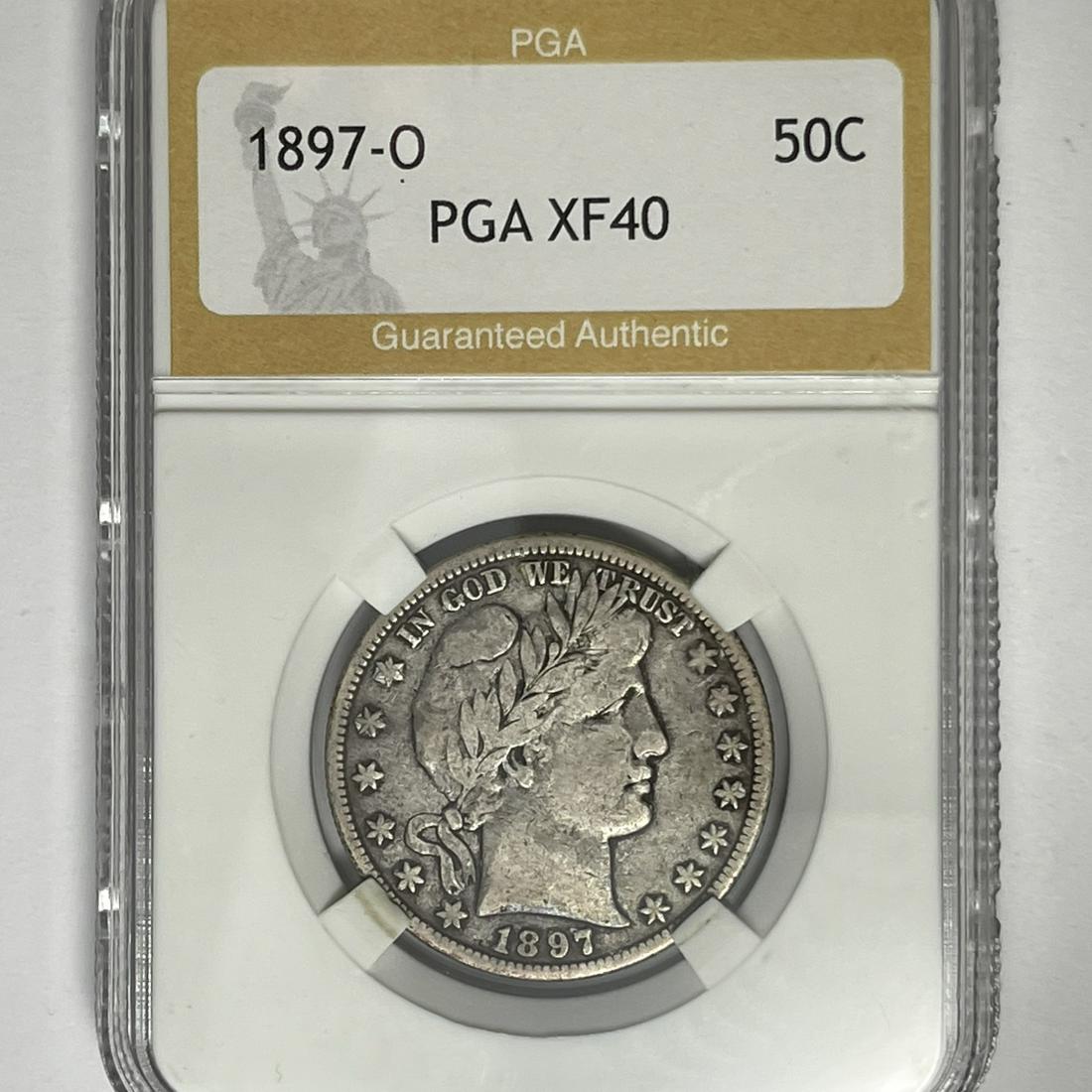 1897-O Barber Half Dollar PGA-XF40 (1 of 2)