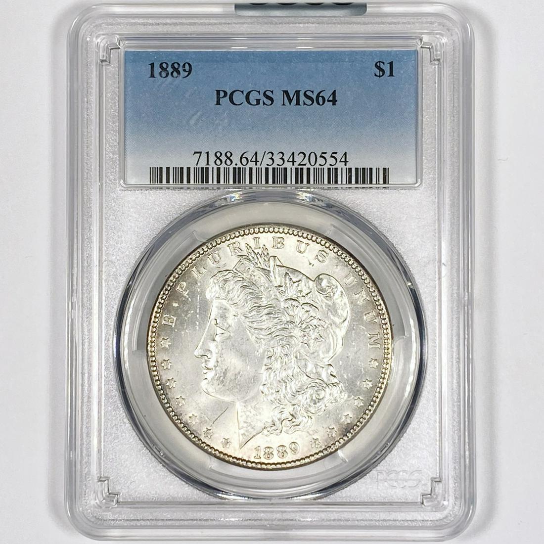1889 Morgan Silver Dollar PCGS-MS64 (1 of 2)