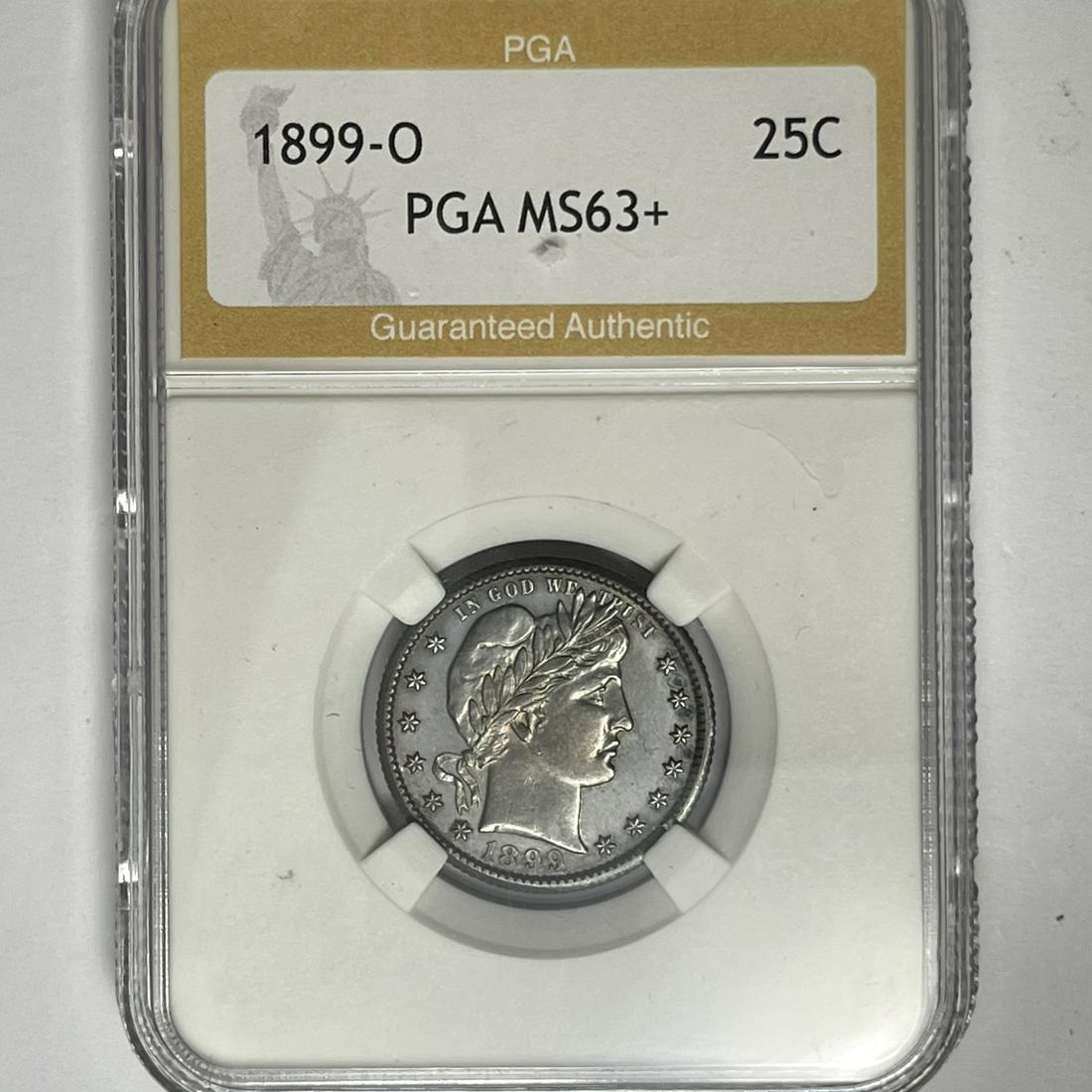 1899-O Barber Quarter PGA-MS63+ (1 of 2)