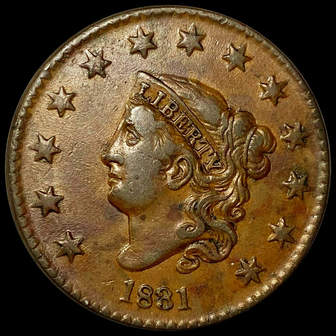 1831 Med Ltrs. Large Cent NEARLY UNCIRCULATED (1 of 2)