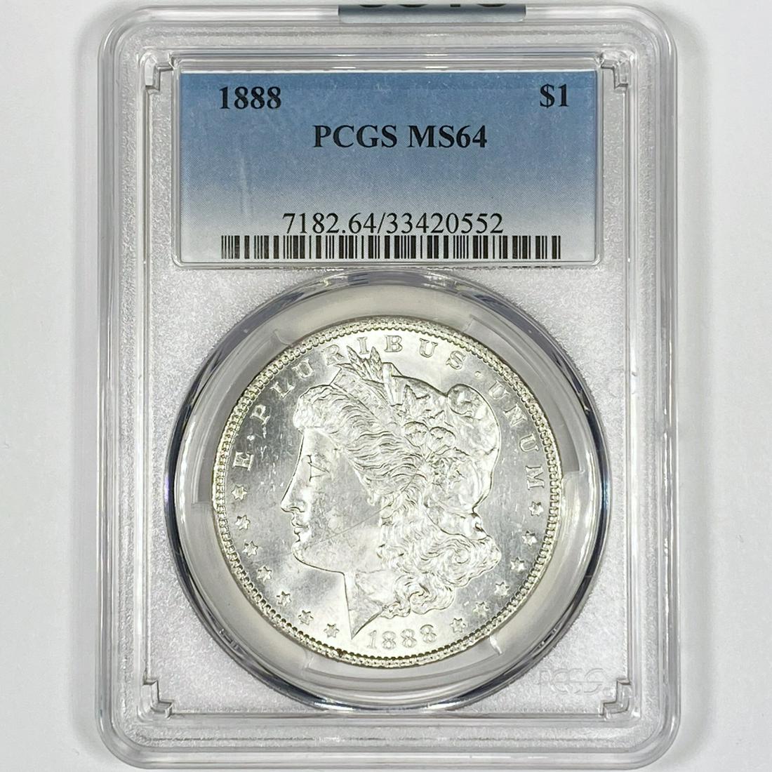 1888 Morgan Silver Dollar PCGS-MS64 (1 of 2)