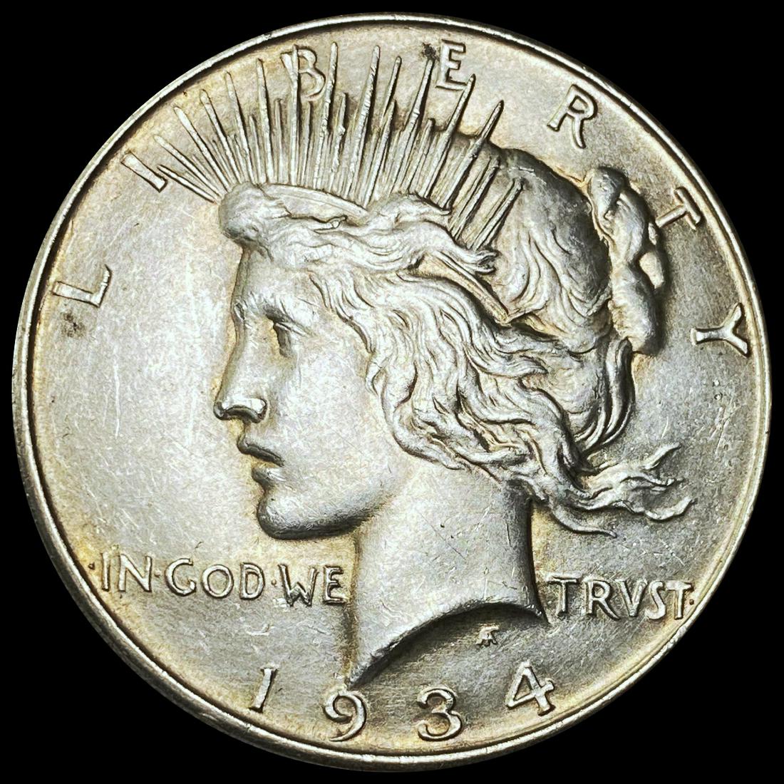 1934-D DDO VAM-3 Lrg D Silver Peace Dollar UNC (1 of 2)