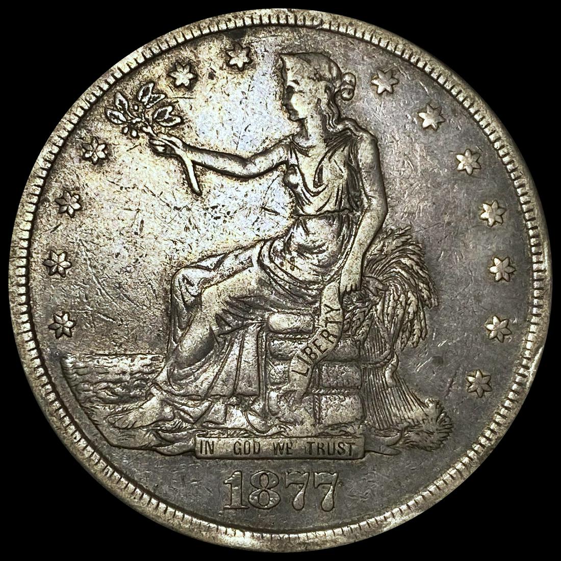 1877-S Silver Trade Dollar NEARLY UNCIRCULATED (1 of 2)