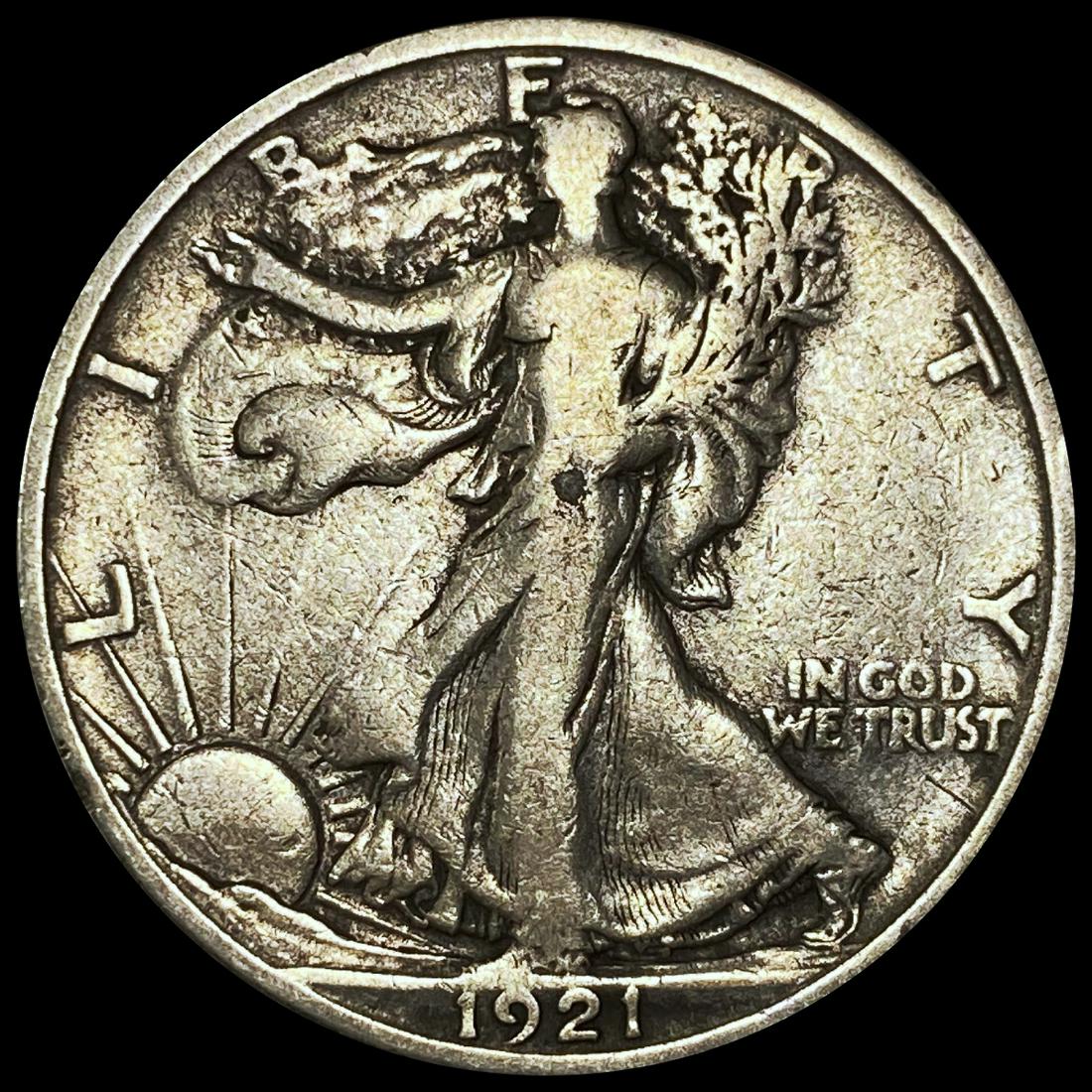 1921-S Walking Liberty Half Dollar LIGHTLY CIRC (1 of 2)