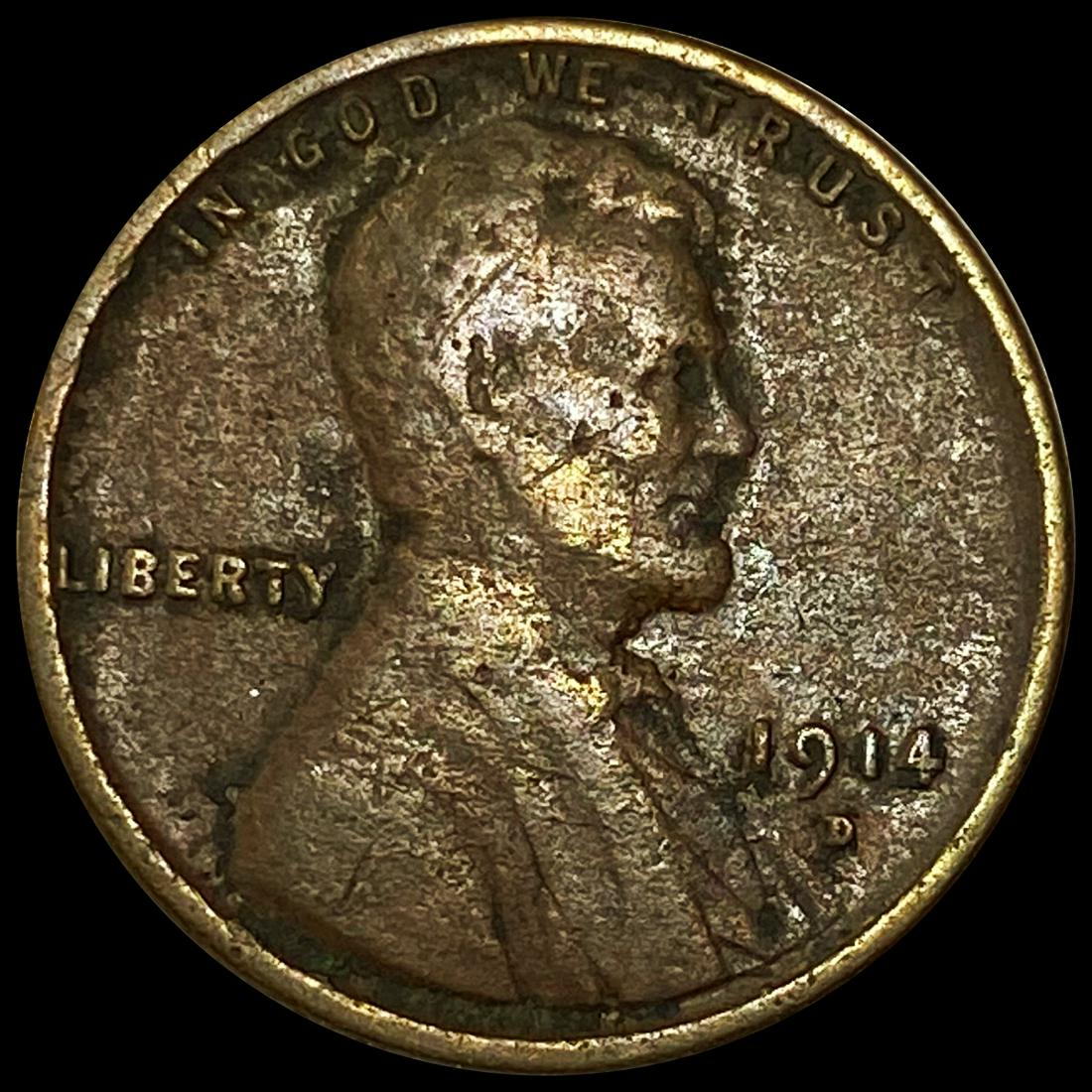 1914-D Wheat Cent NEARLY UNCIRCULATED (1 of 2)