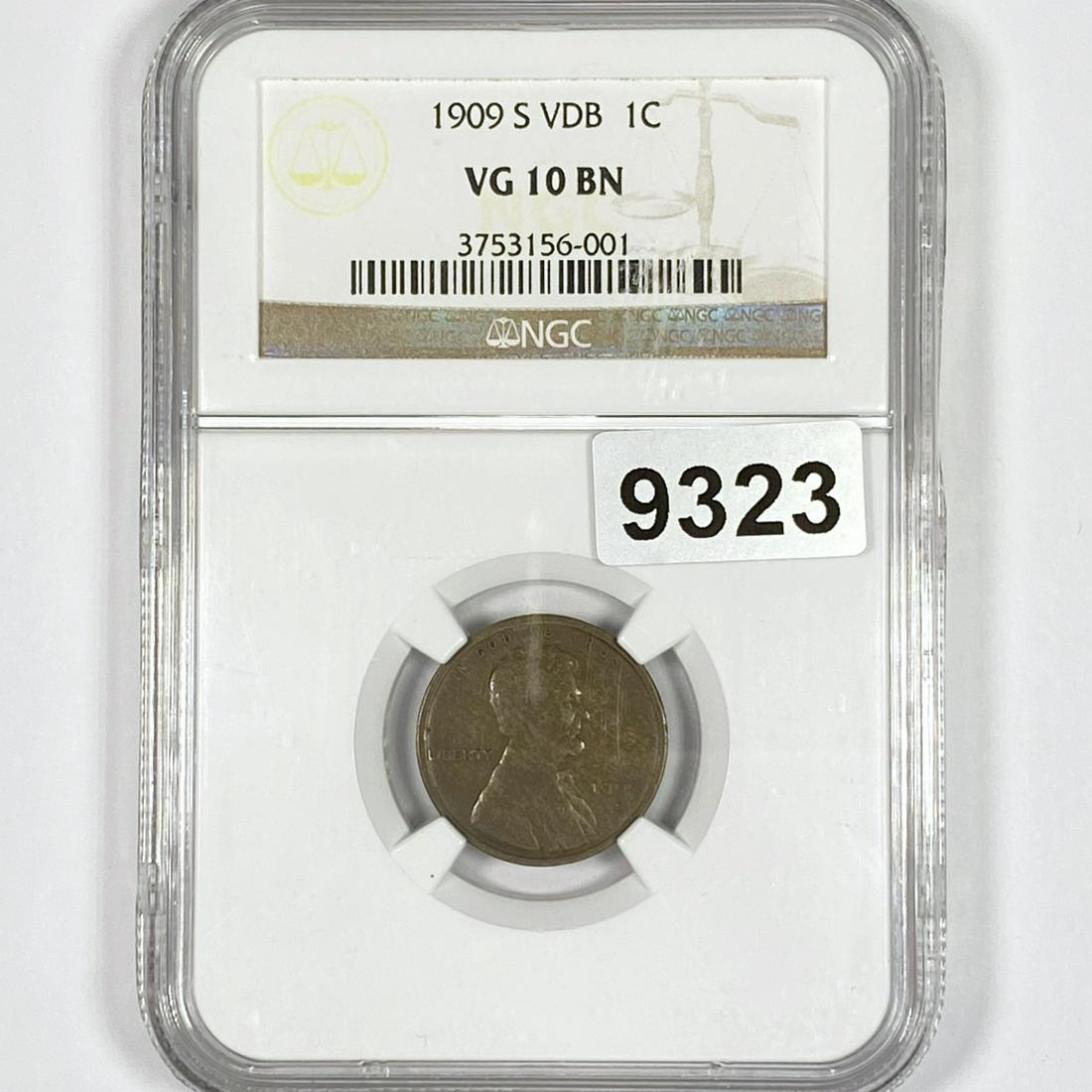 1909-S VDB Wheat Cent NGC-VG10 BN (1 of 2)