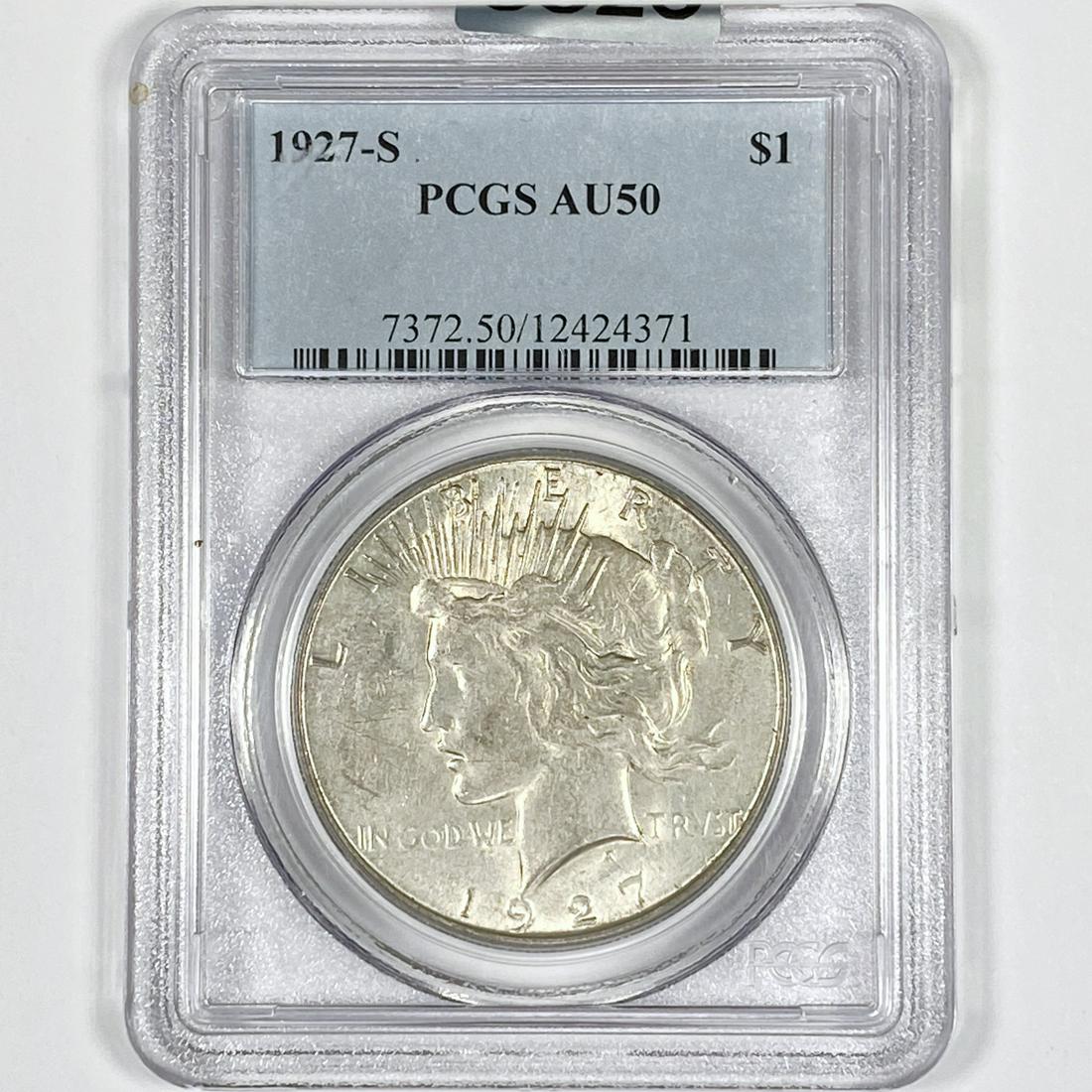 1927-S Silver Peace Dollar PCGS-AU50 (1 of 2)