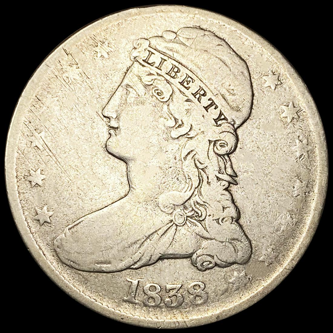 1838 Capped Bust Half Dollar NICELY CIRCULATED (1 of 2)