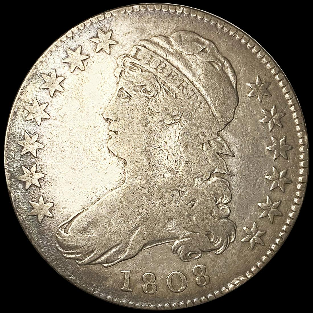 1808 Capped Bust Half Dollar NICELY CIRCULATED (1 of 2)