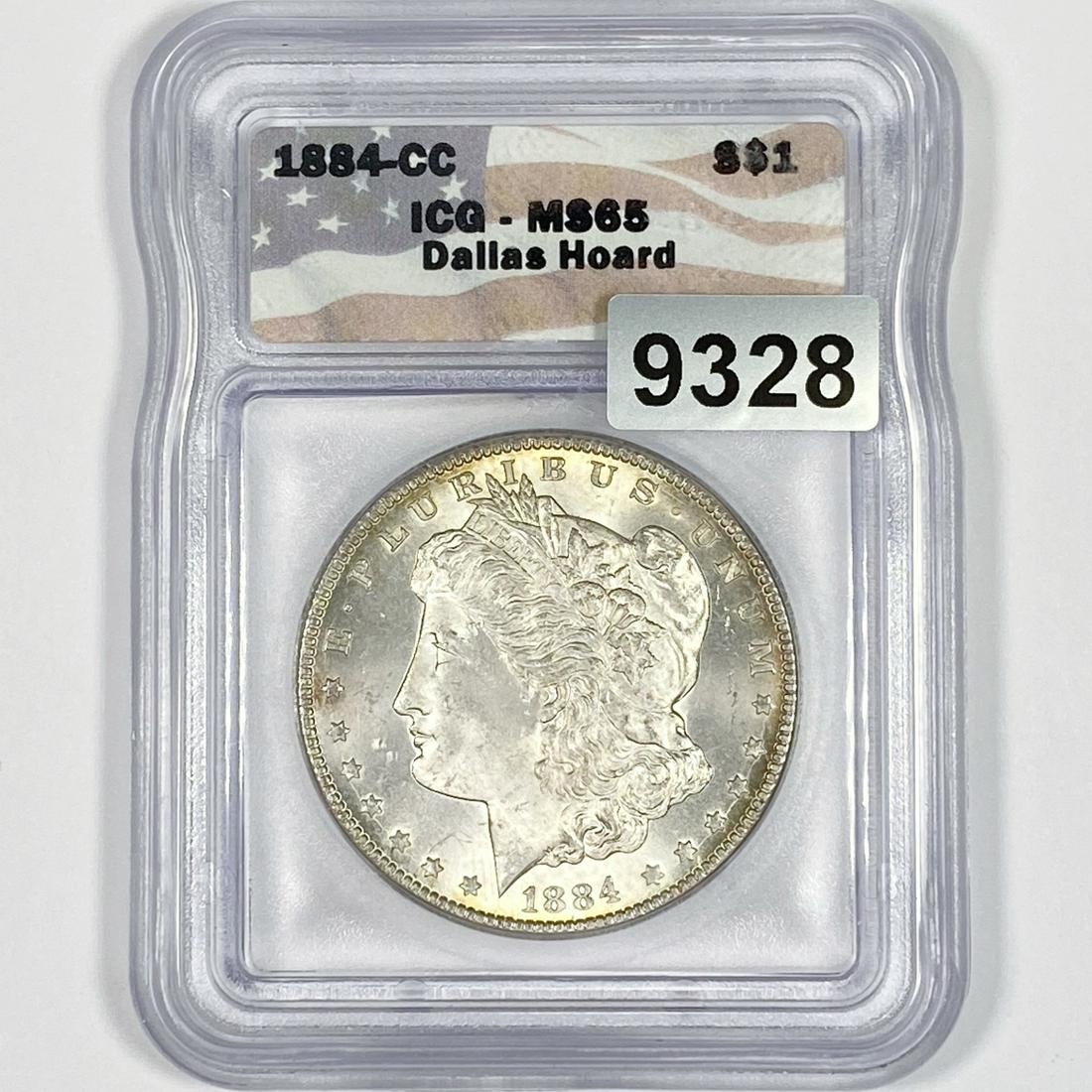 1884-CC Morgan Silver Dollar ICG-MS65 (1 of 2)