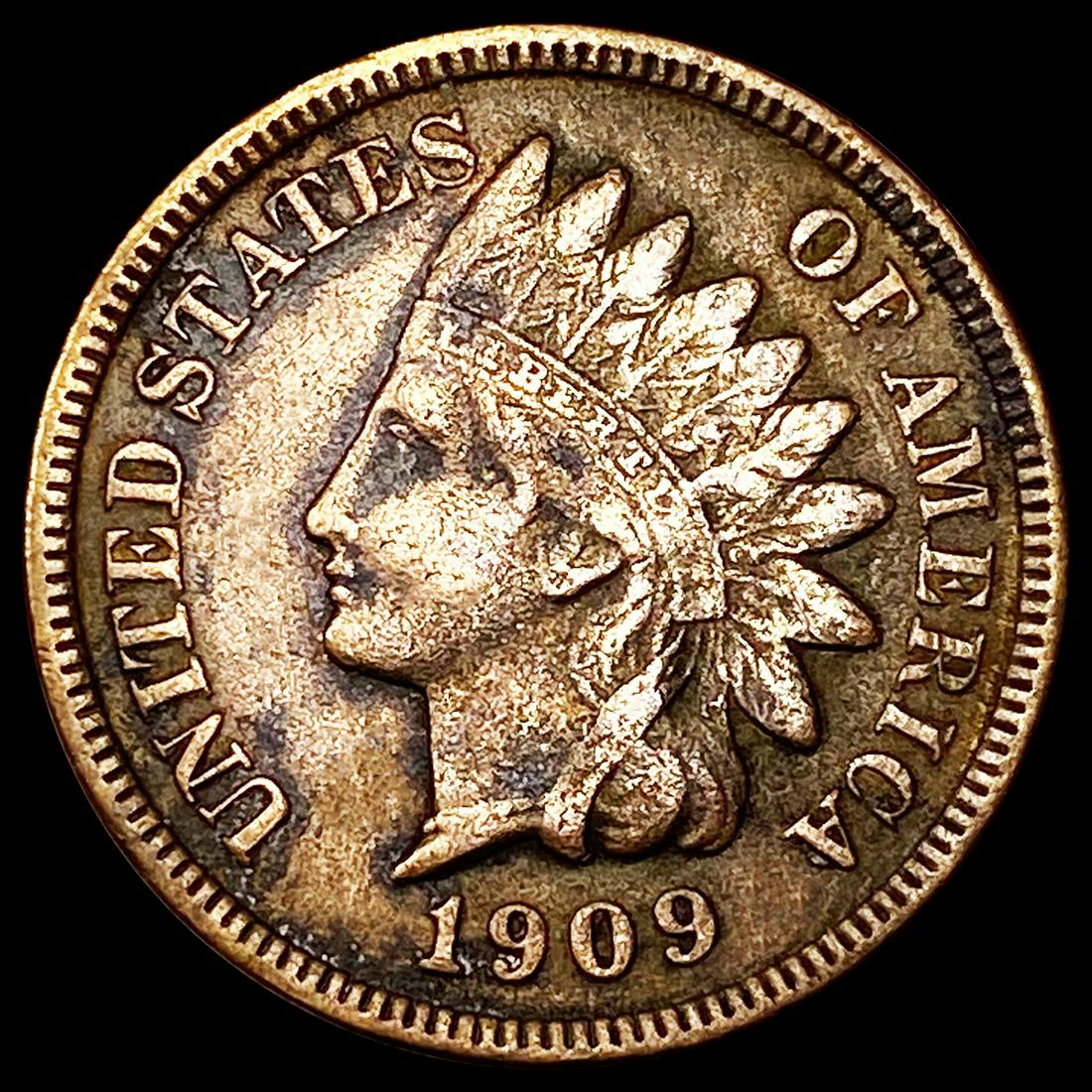 1909-S Indian Head Cent CLOSELY UNCIRCULATED (1 of 2)
