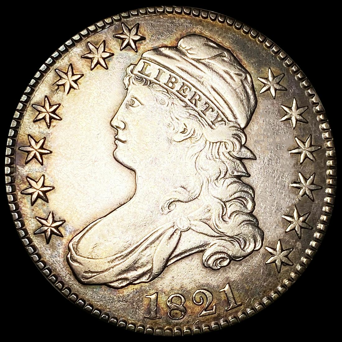 1821 Capped Bust Half Dollar NEARLY UNCIRCULATED (1 of 2)