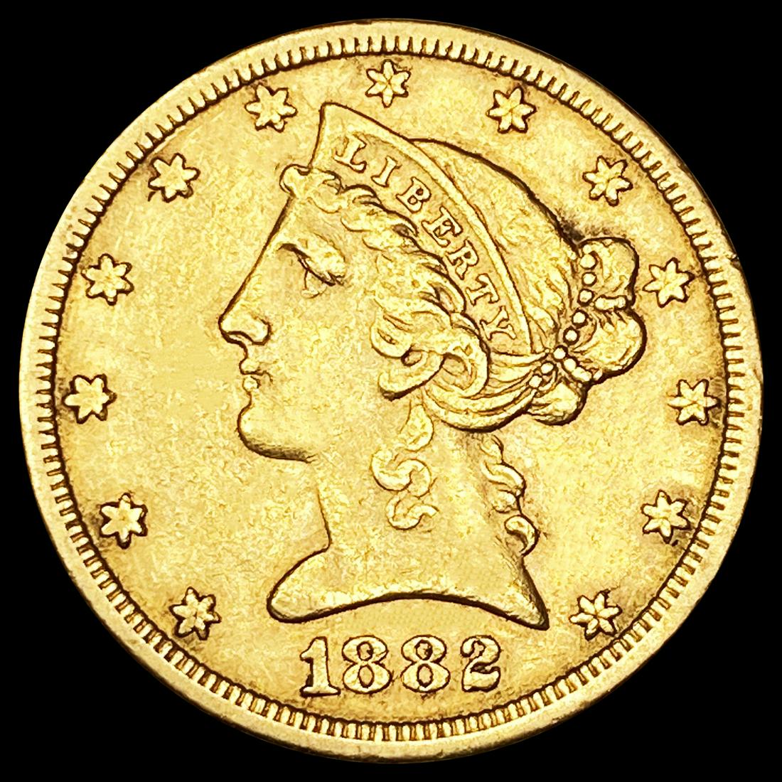 1882 $5 Gold Half Eagle NEARLY UNCIRCULATED (1 of 2)