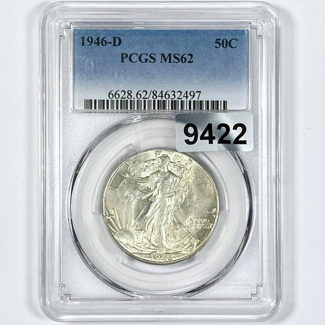 1946-D Walking Liberty Half Dollar PCGS-MS62 (1 of 2)