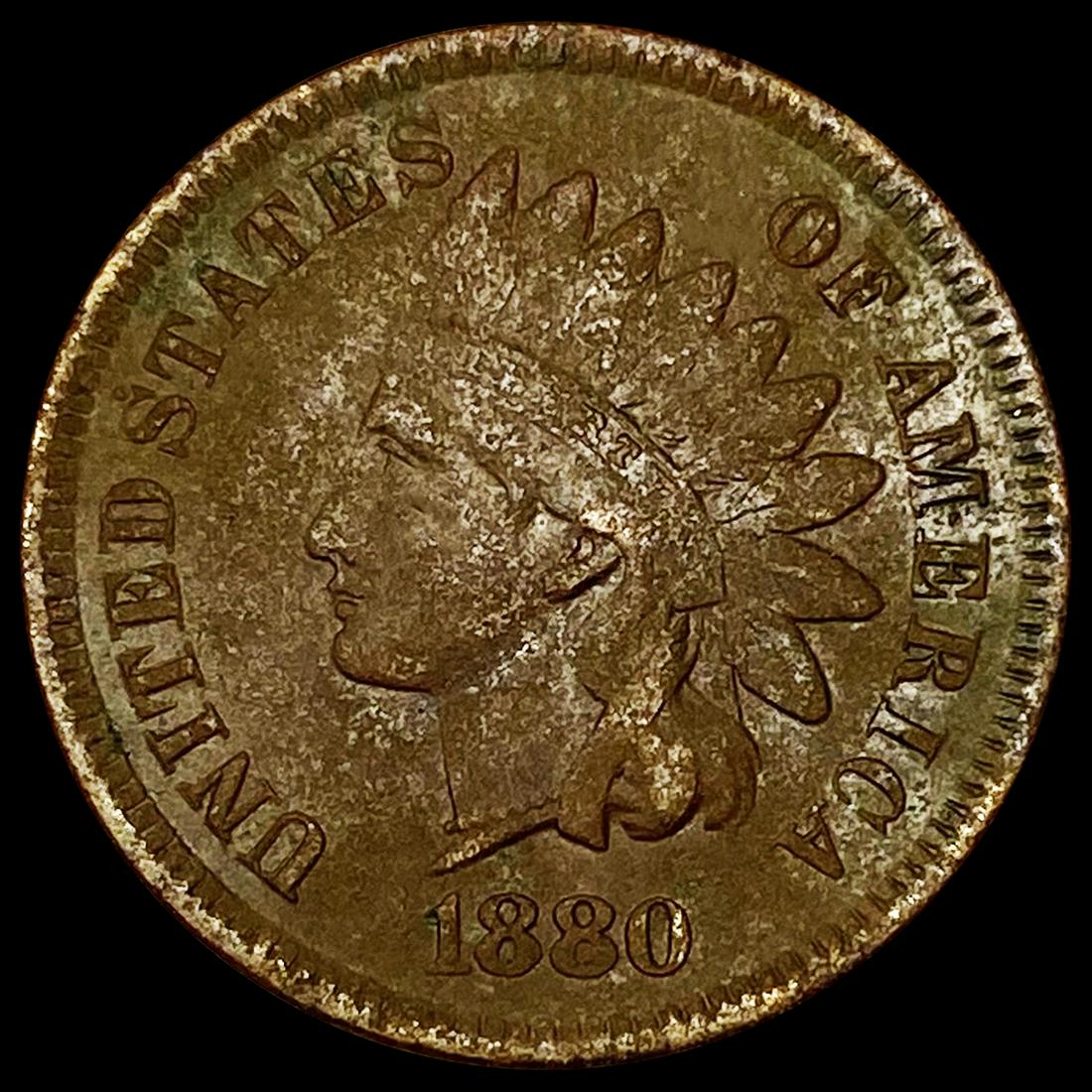 1880 Indian Head Cent CLOSELY UNCIRCULATED (1 of 2)