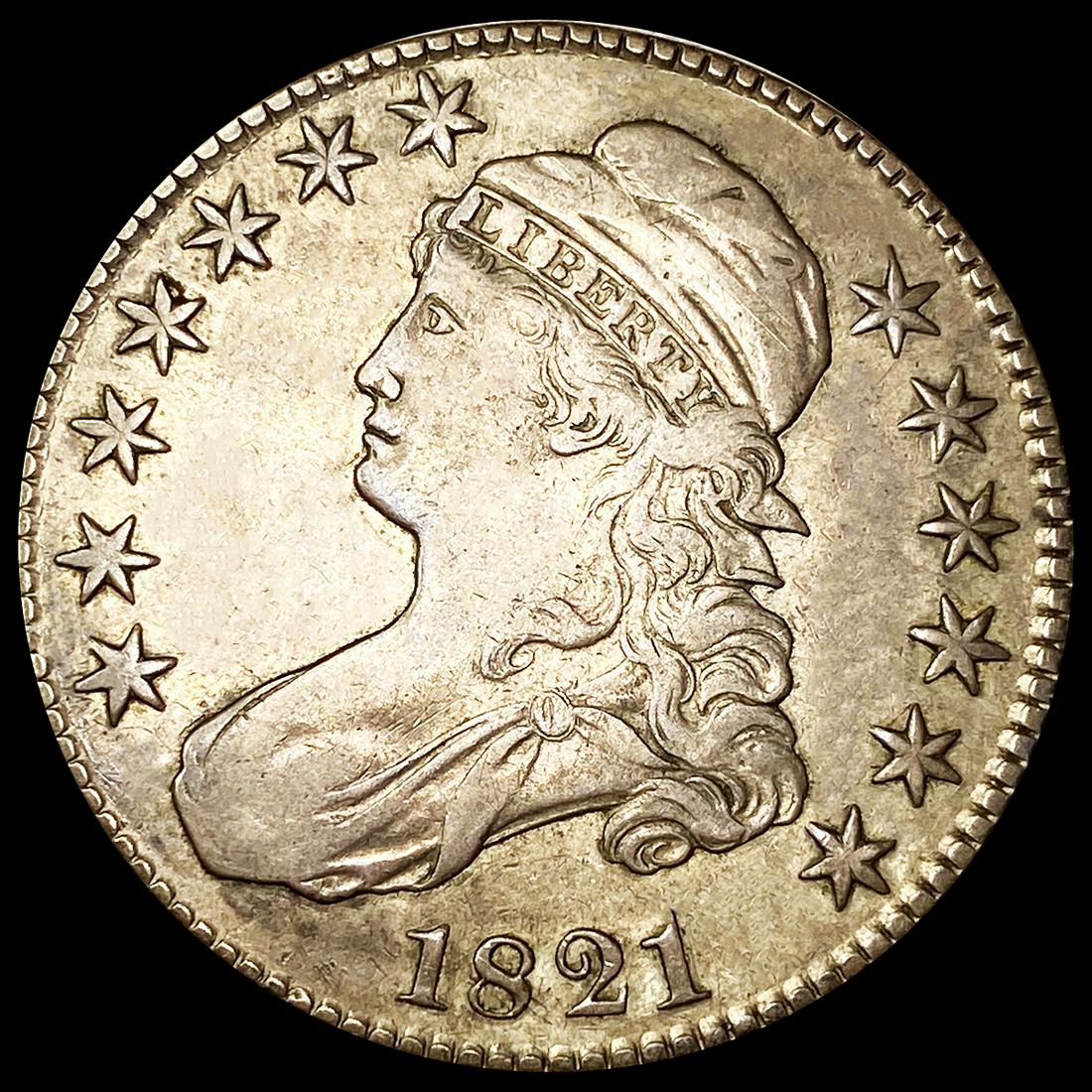 1821 Capped Bust Half Dollar NEARLY UNCIRCULATED (1 of 2)