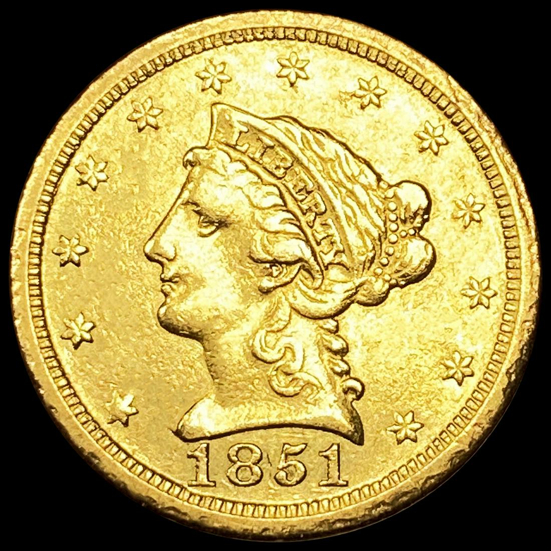 1851-O $2.50 Gold Quarter Eagle CLOSELY UNC (1 of 2)