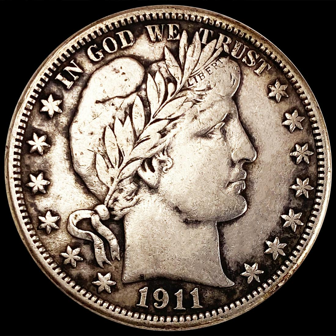 1911-D Barber Half Dollar ABOUT UNCIRCULATED (1 of 2)