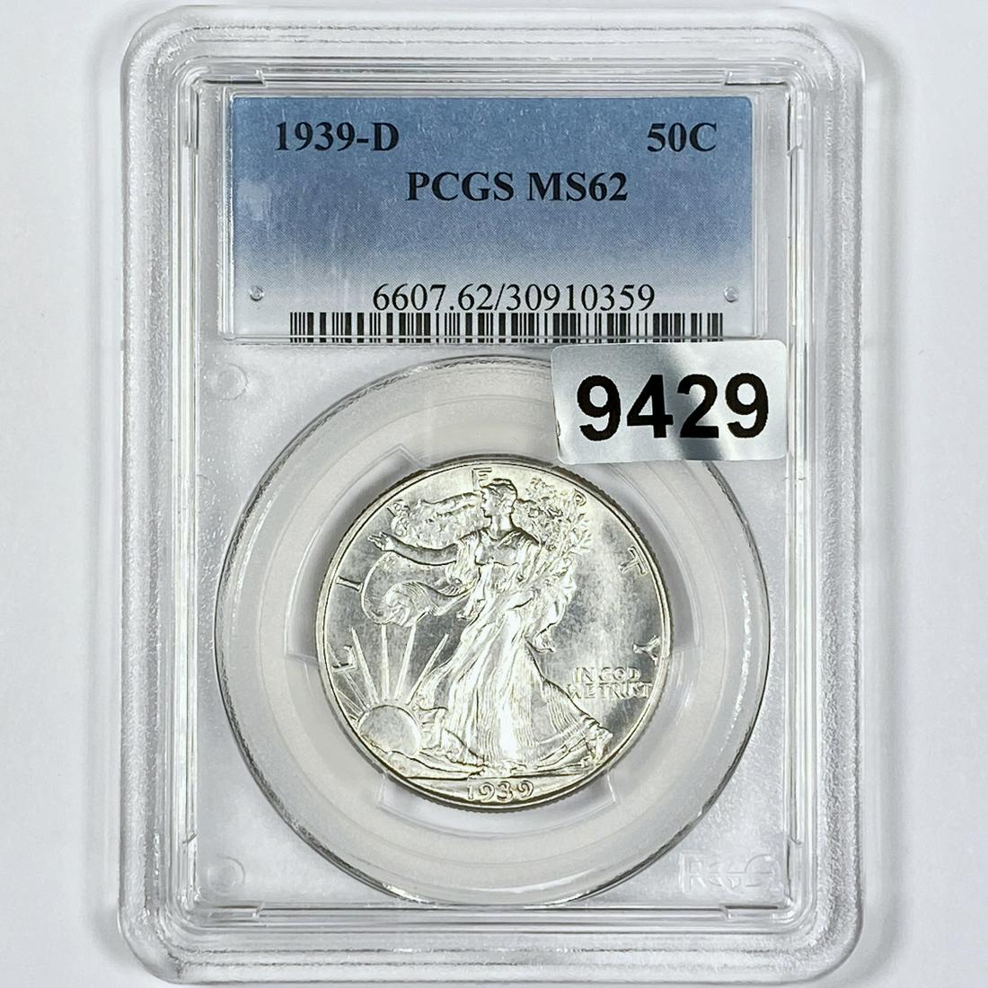 1939-D Walking Liberty Half Dollar PCGS-MS62 (1 of 2)