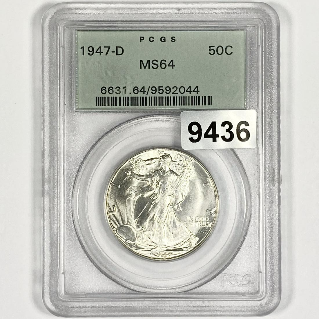 1947-D Walking Liberty Half Dollar PCGS-MS64 (1 of 2)