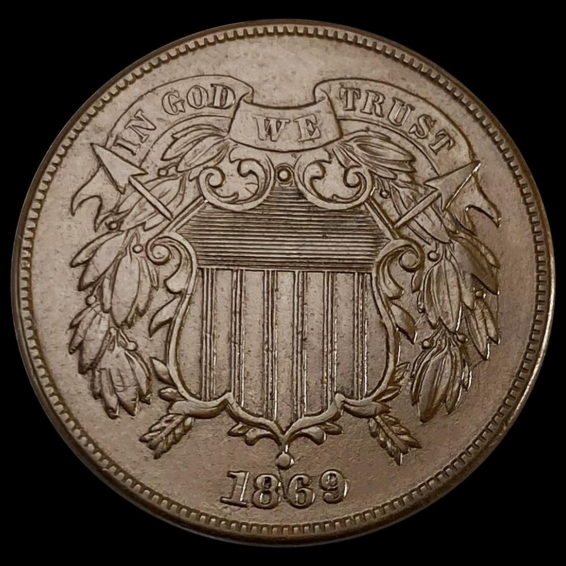 1869 Two Cent Piece UNCIRCULATED (1 of 2)